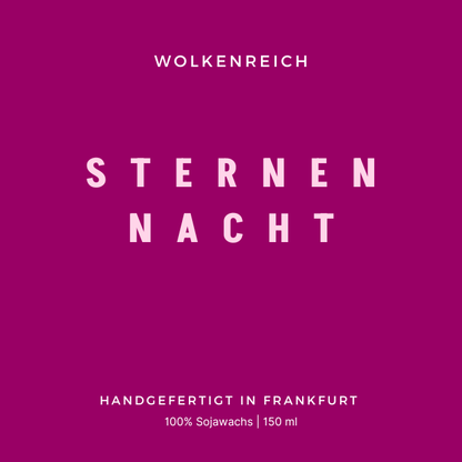 Duftkerze Starry Night – Birne, Blüten & Vanille