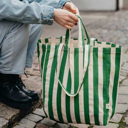 OMOM Stofftasche Original Stripes – Grün