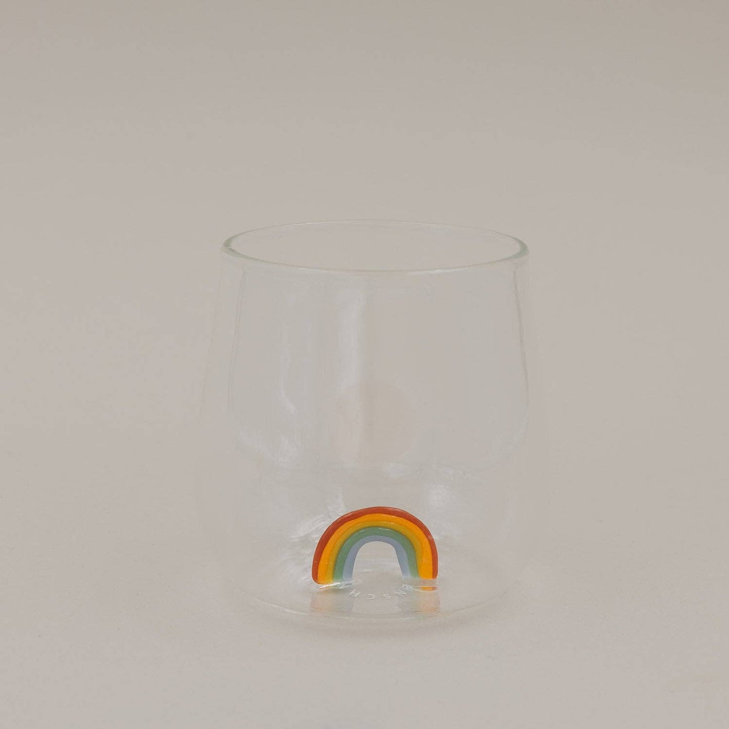 Trinkglas Regenbogenfigur