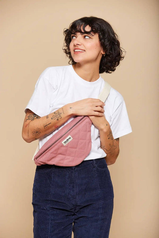 Hindbag Olivia Gürteltasche gesteppt – Blush