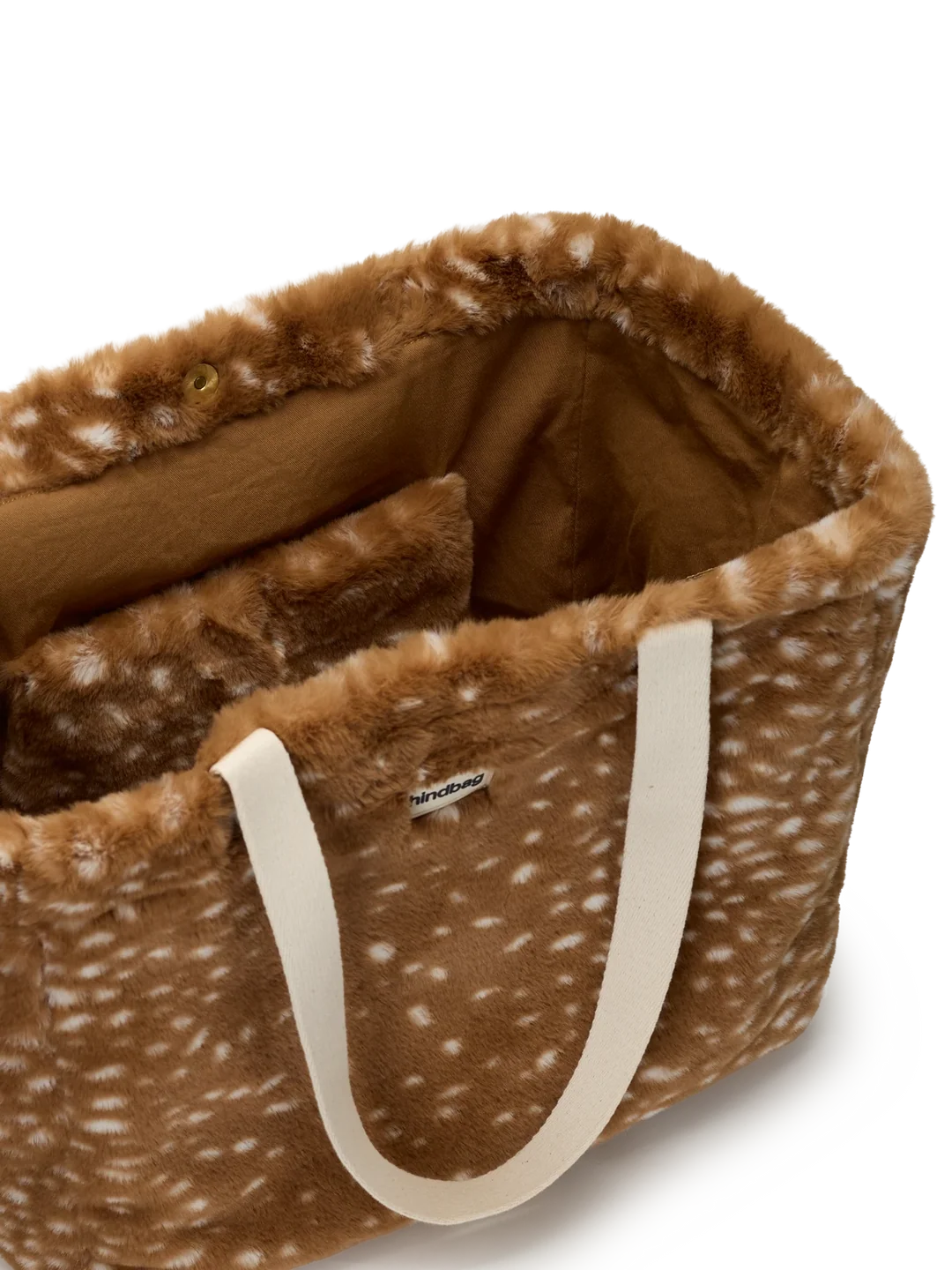 Hindbag Shopper Claude Kunstfell – Rehkitz