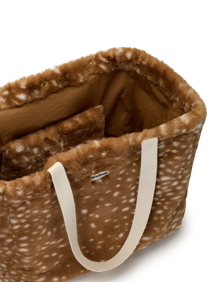Hindbag Shopper Claude Kunstfell – Rehkitz