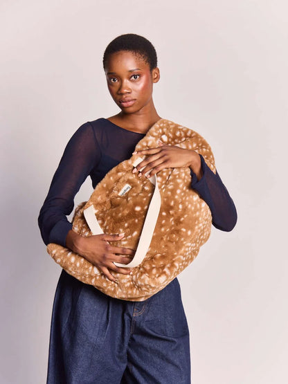 Hindbag Shopper Claude Kunstfell – Rehkitz