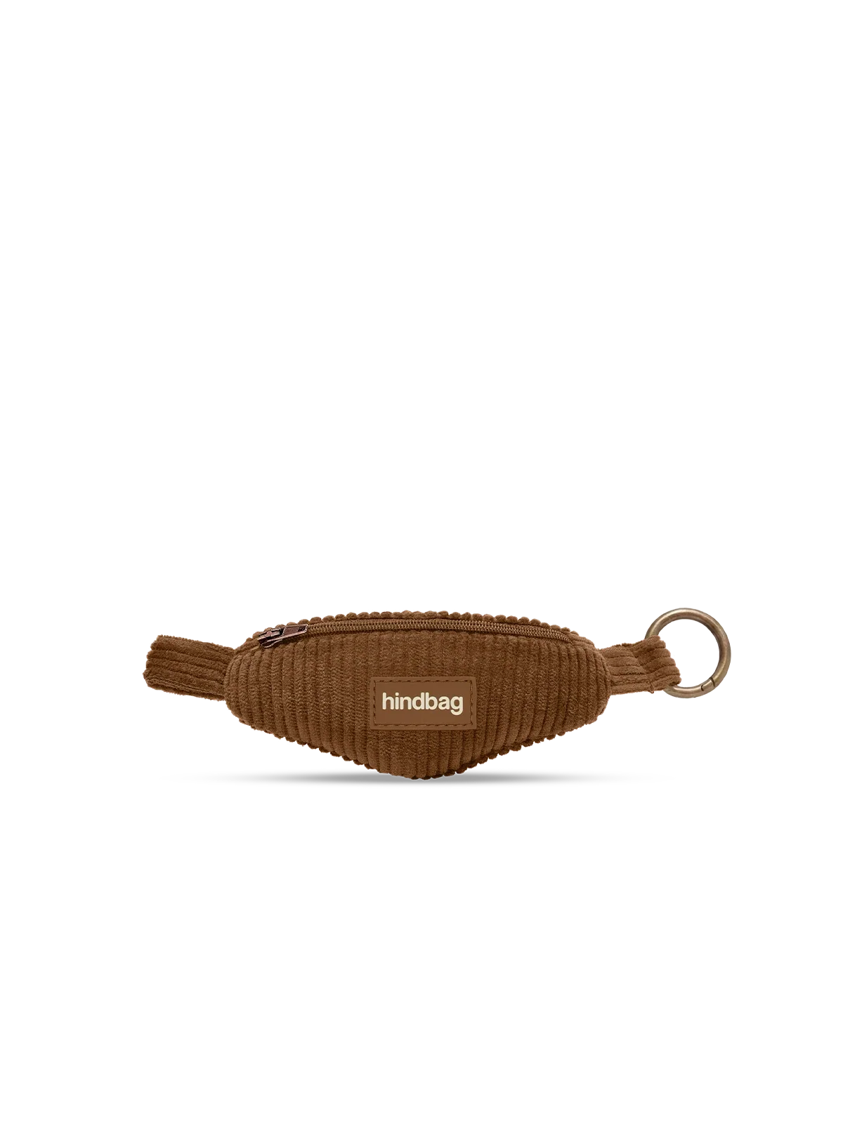 Hindbag Côme Schlüsselanhänger aus Cord – Macchiato