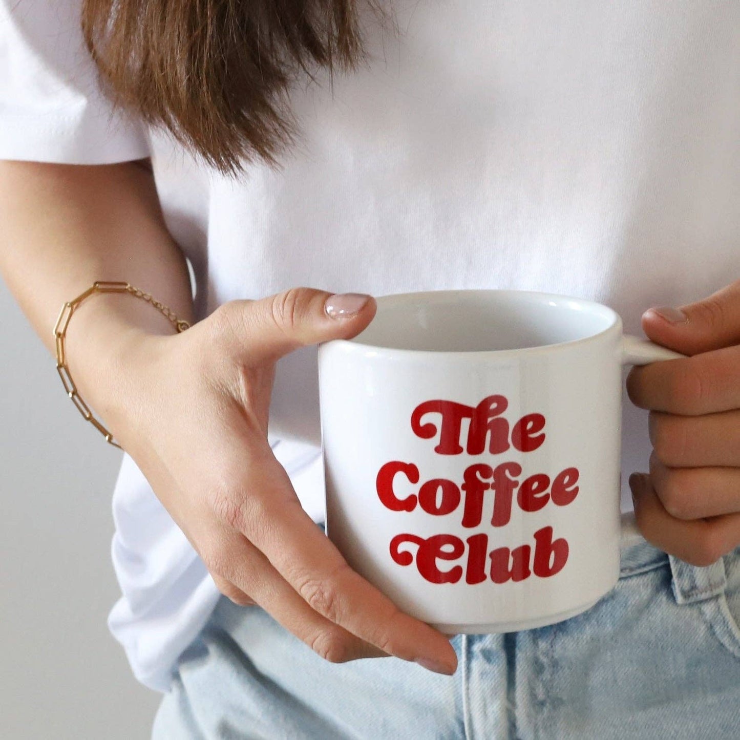 Bundle Tasse & Kaffee „The Coffee Club“ – Gestreift, ganze Bohne, 250 g