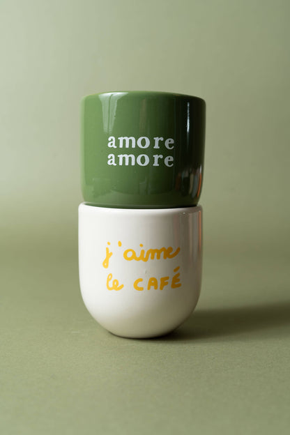 SISI Cup – J’aime le café | Weiß & Gelb