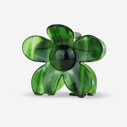 SASSTIE Bloom Haarklammer - FOREST GREEN