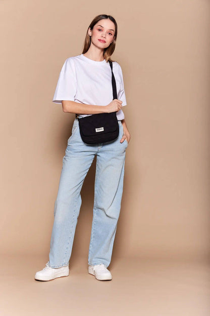 Hindbag Margault – Gesteppte Handtasche in Schwarz