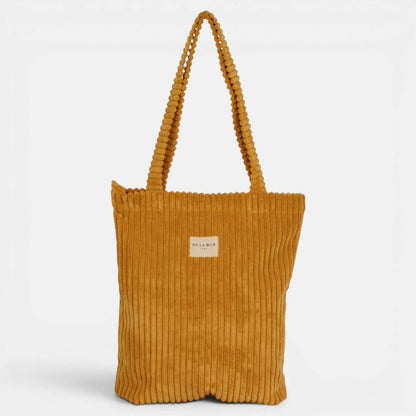 La Mur Line Tote Bag Maiz – Cord Senfgelb