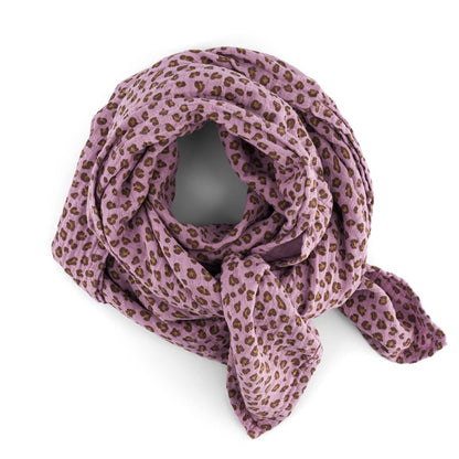 Rose in April Schal BIANCA – Mini Leopard Lilac