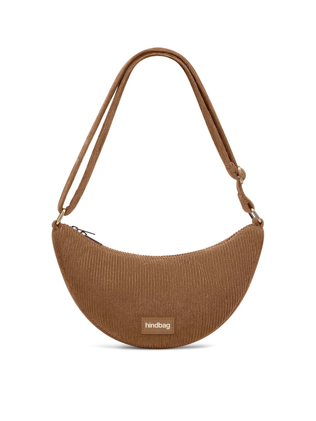 Hindbag Halbmondtasche Andrea Cord – Macchiato