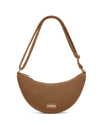 Hindbag Halbmondtasche Andrea Cord – Macchiato