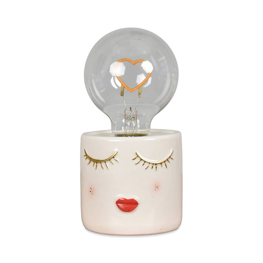 LED Keramik-Dekolampe „Madam“