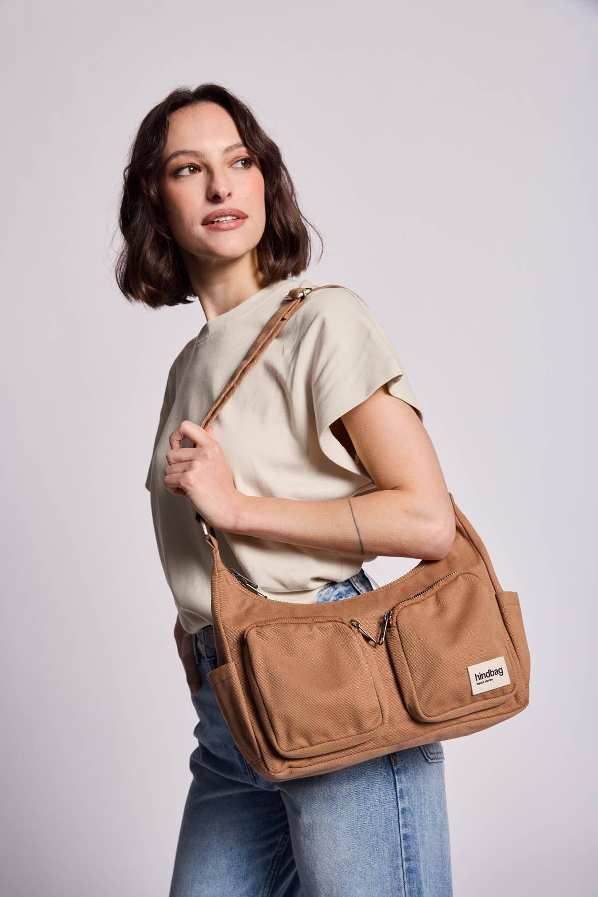 Hindbag Emile Umhängetasche – Zimt