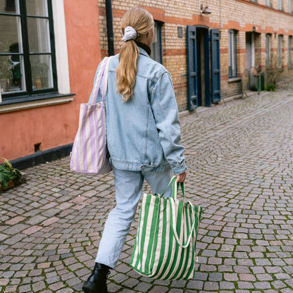 OMOM Stofftasche Original Stripes – Grün