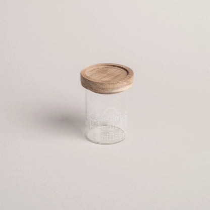 Eulenschnitt Mini Vorratsglas Häuser
