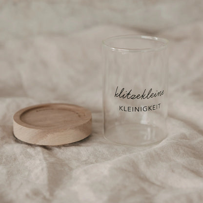 Eulenschnitt Mini Vorratsglas Kleinigkeit – Schwarz