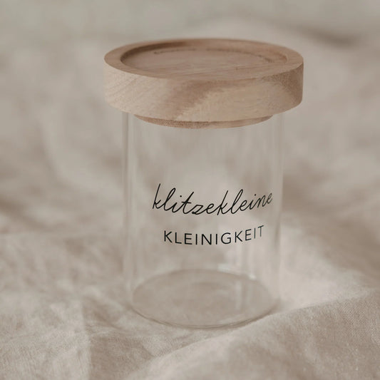 Eulenschnitt Mini Vorratsglas Kleinigkeit – Schwarz