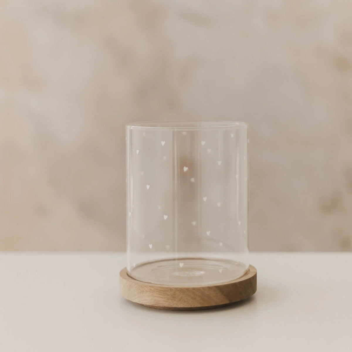 Eulenschnitt Vorratsglas Herzen Weiß – 13 cm