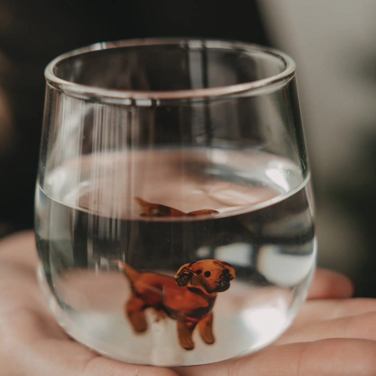 Eulenschnitt Figurglas Dackel