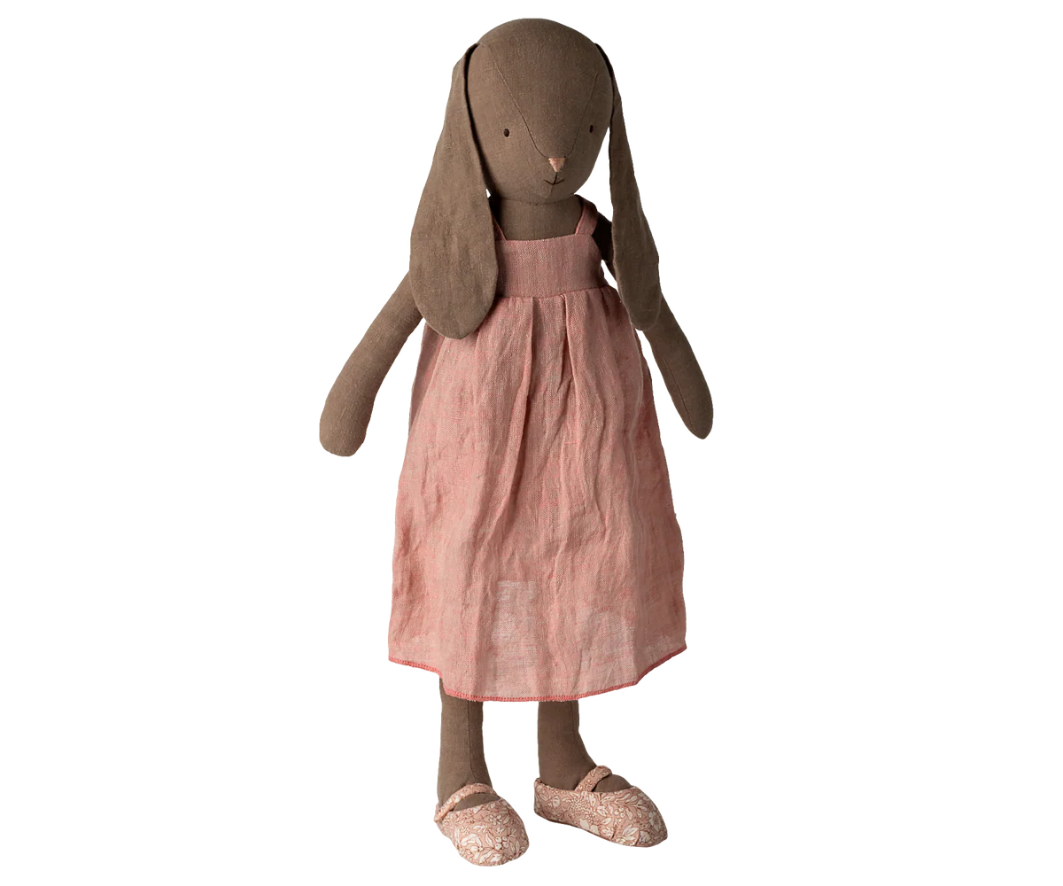 Hase, Größe 4 - Braun - Kleid und Schuhe