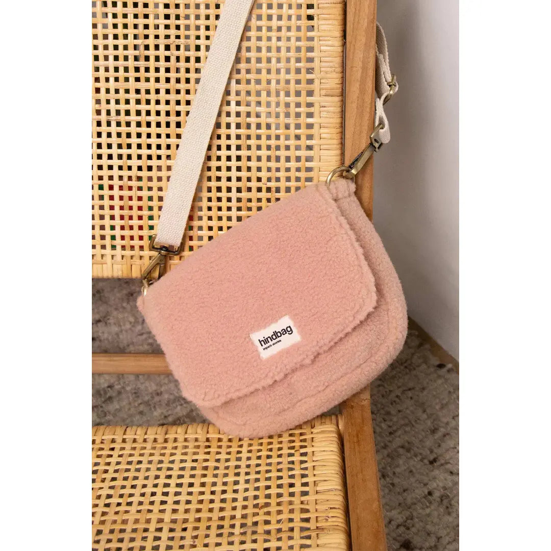 Hindbag Margault Teddy Umhängetasche – Rosa