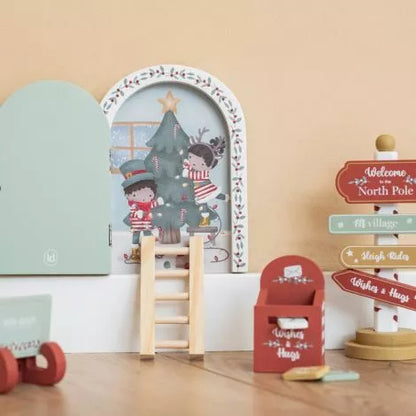 Little Dutch Wichtel Weihnachtstür aus Holz – Christmas Collection