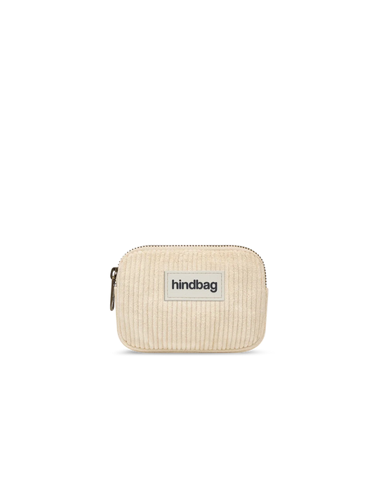 Hindbag Lili Geldbeutel aus Cord – Creme