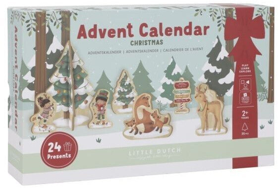 Little Dutch Adventskalender mit Holzfiguren – Christmas Gift Box