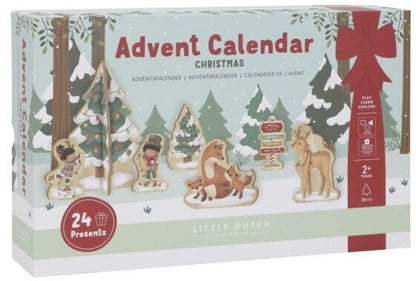 Little Dutch Adventskalender mit Holzfiguren – Christmas Gift Box