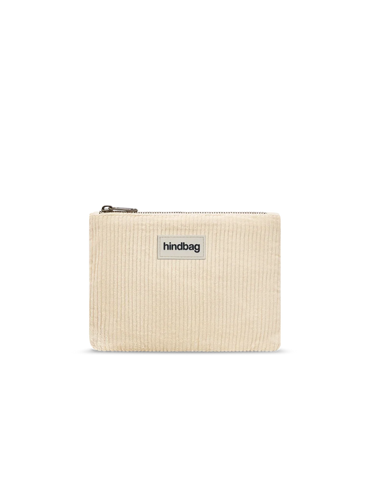 Hindbag Lou Täschchen aus Cord – Creme