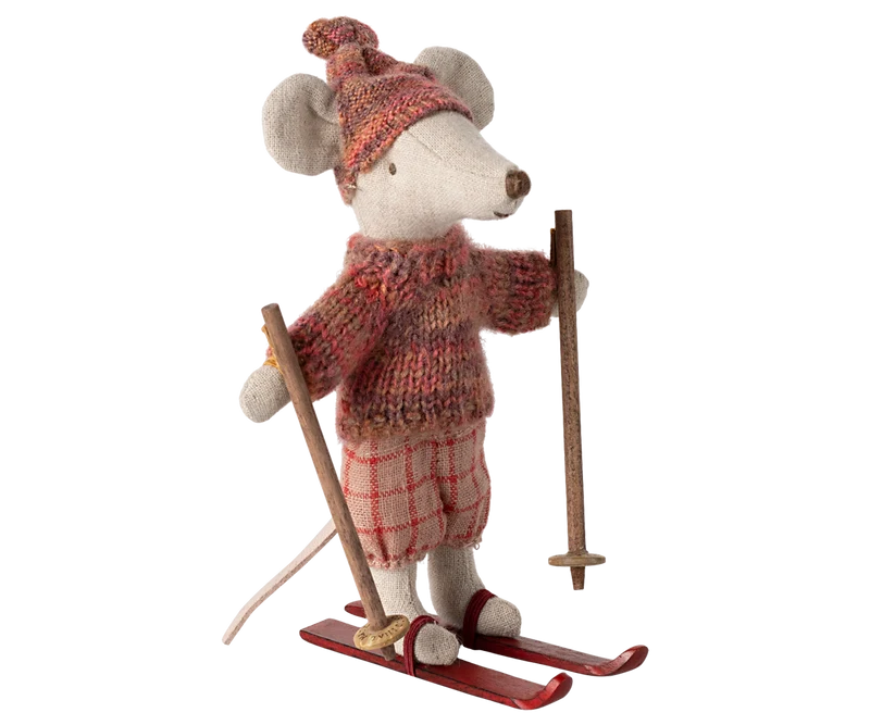 Maileg Wintermaus mit Ski – Große Schwester