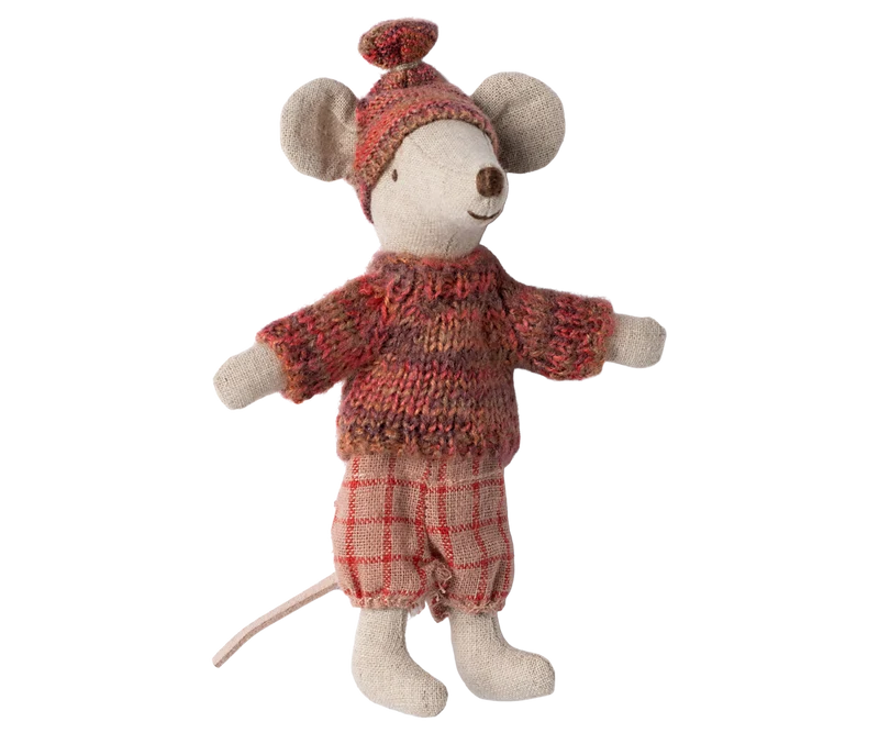 Maileg Wintermaus mit Ski – Große Schwester