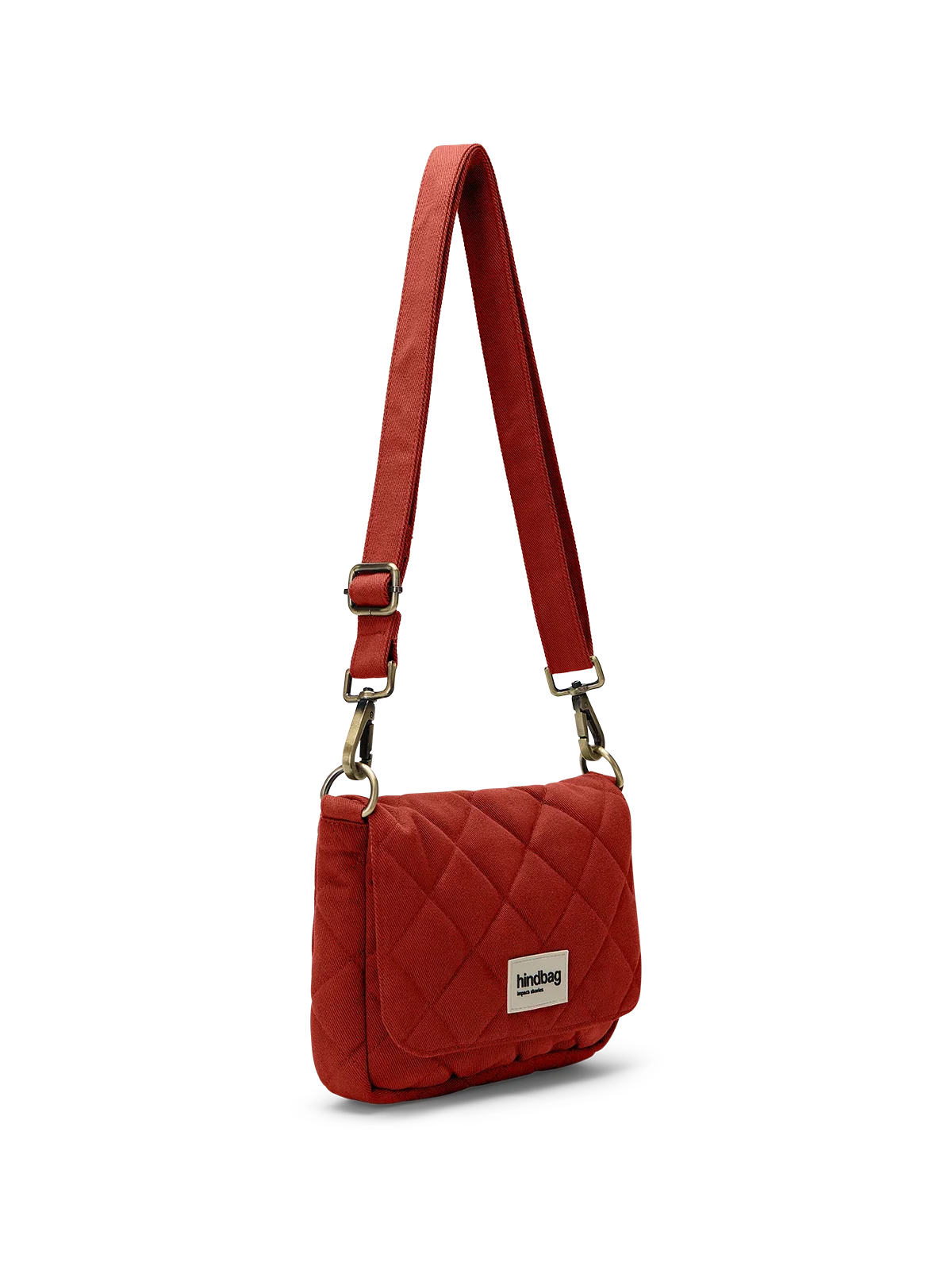 Hindbag Margault gesteppte Umhängetasche – Terracotta