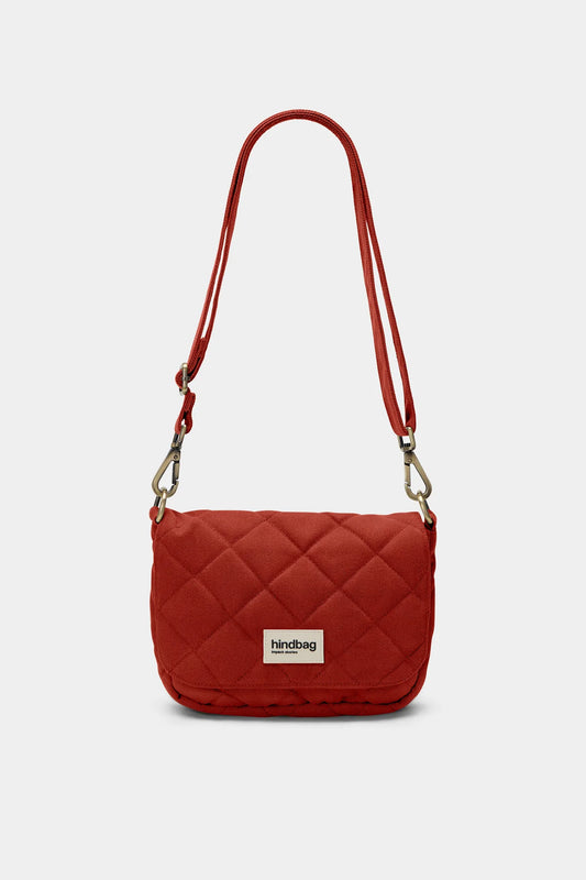 Hindbag Margault gesteppte Umhängetasche – Terracotta