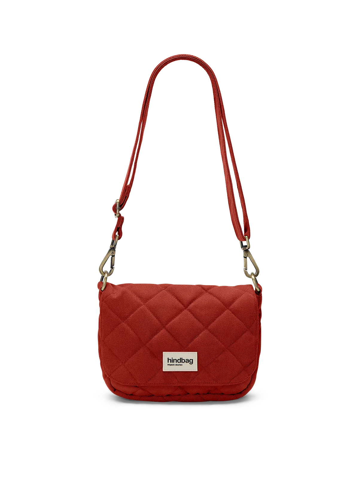 Hindbag Margault gesteppte Umhängetasche – Terracotta