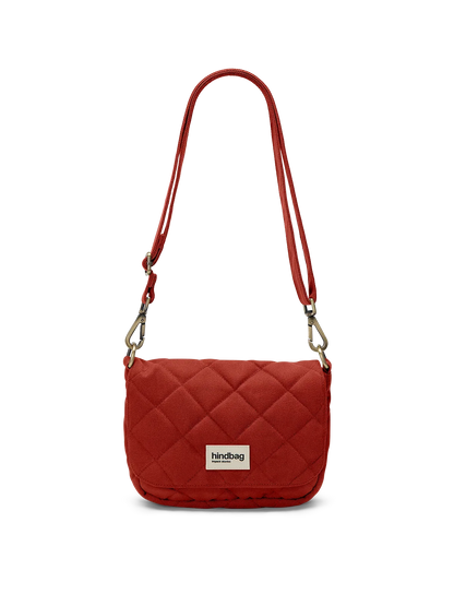 Hindbag Margault gesteppte Umhängetasche – Terracotta