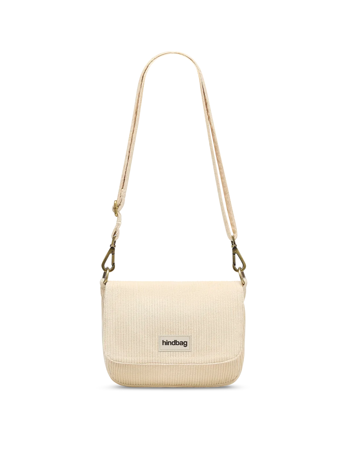 Hindbag Umhängetasche Margault Samt – Creme