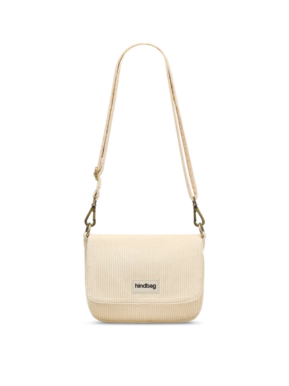 Hindbag Umhängetasche Margault Samt – Creme