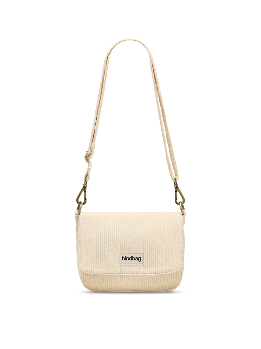 Hindbag Umhängetasche Margault Samt – Creme