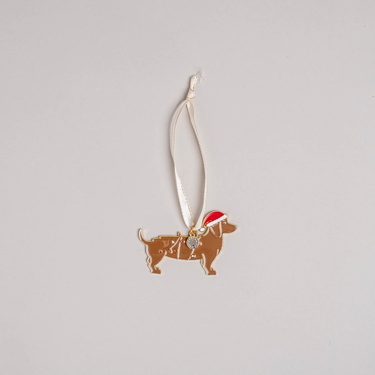 Eulenschnitt Baumschmuck Weihnachtsdackel – Weihnachtsanhänger aus Metall
