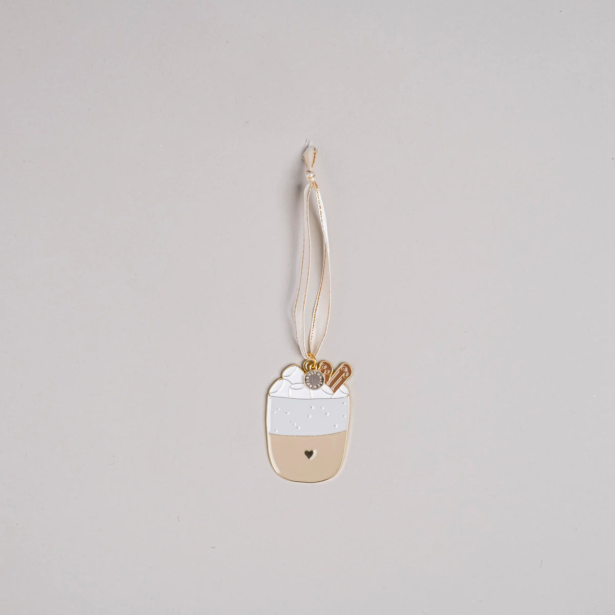 Eulenschnitt Baumschmuck Becher mit Marshmallows – Weihnachtsanhänger aus Metall