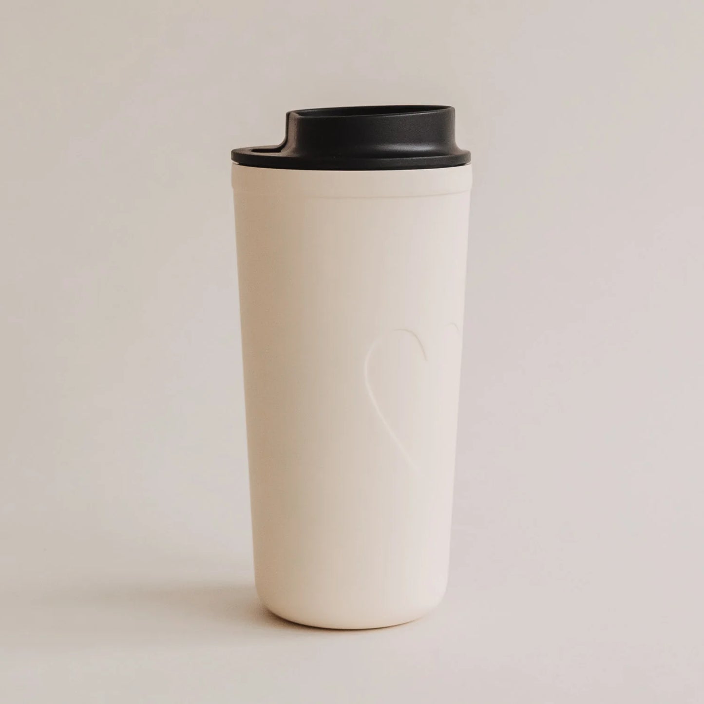 Eulenschnitt To-go Becher Herz Creme