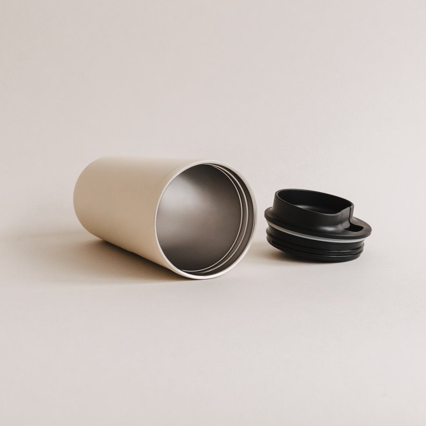 Eulenschnitt To-go Becher Herz Creme