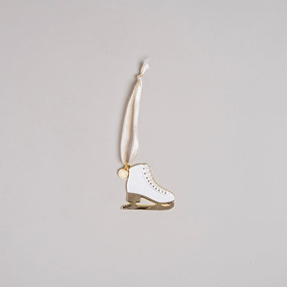 Eulenschnitt Baumschmuck Schlittschuhe – Weihnachtsanhänger aus Metall