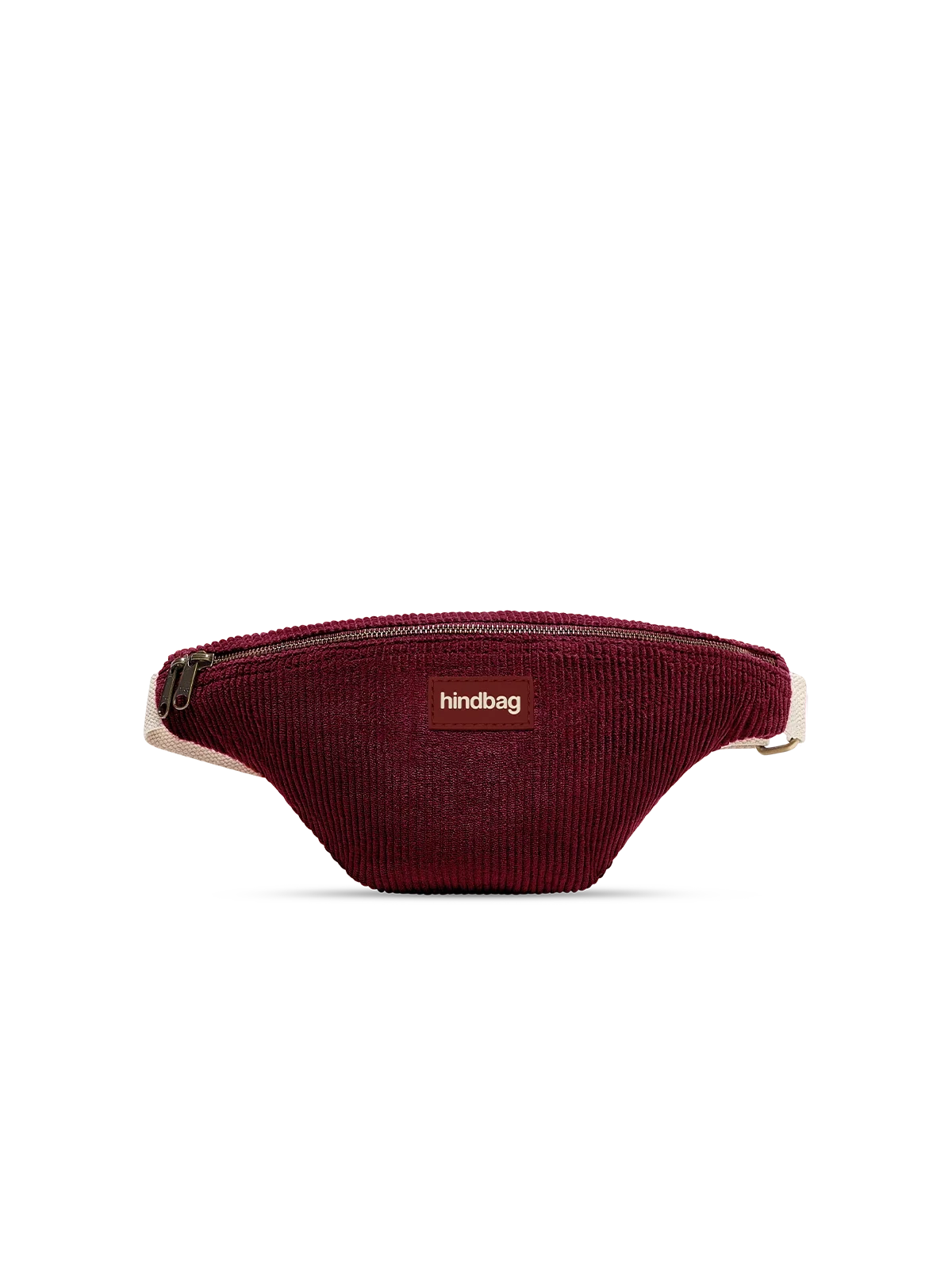 Hindbag Olivia Bauchtasche aus Cord – Bordeauxrot