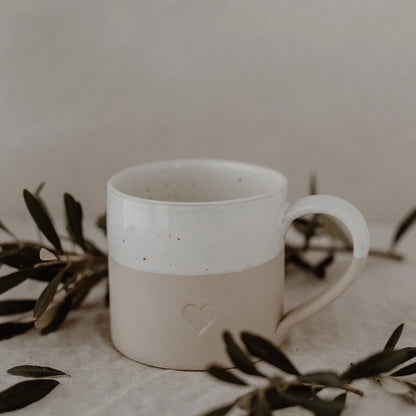 Eulenschnitt Große Tasse Herz 450 ml