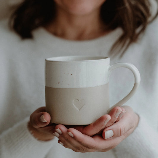 Eulenschnitt Große Tasse Herz 450 ml