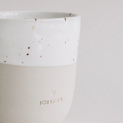 Eulenschnitt Becher „Ich lieb’s“