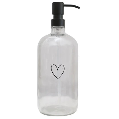 Eulenschnitt Glasspender Herz 1000 ml